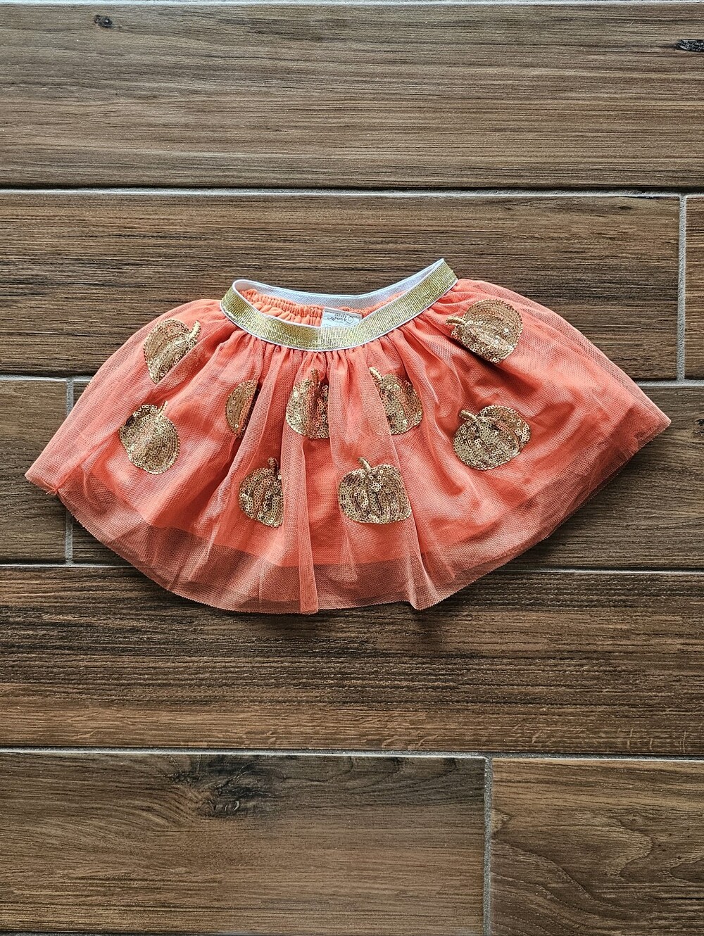 Sweet Wink Pumpkin Sequin Tutu Halloween Fall Size 1-2Y
